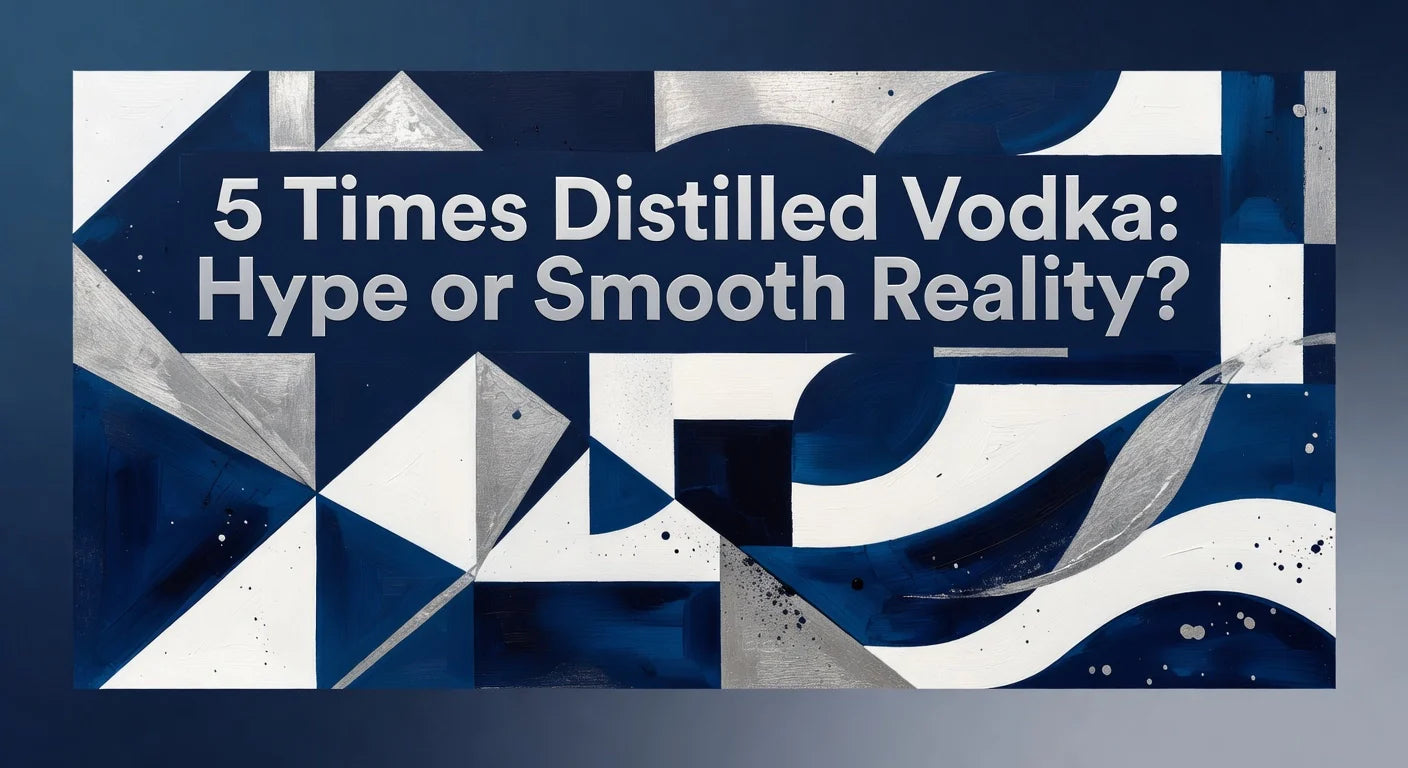 Professional header image for comparison analysis: 5 Times Distilled Vodka: Hype or Smooth Reality?
