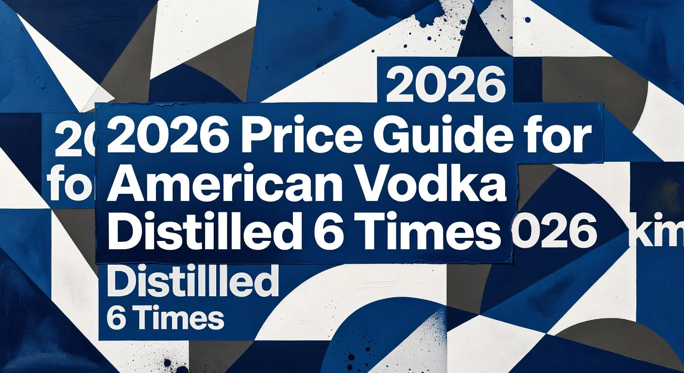 Professional header image for comparison analysis: 2026 Price Guide for American Vodka Distilled 6 Times