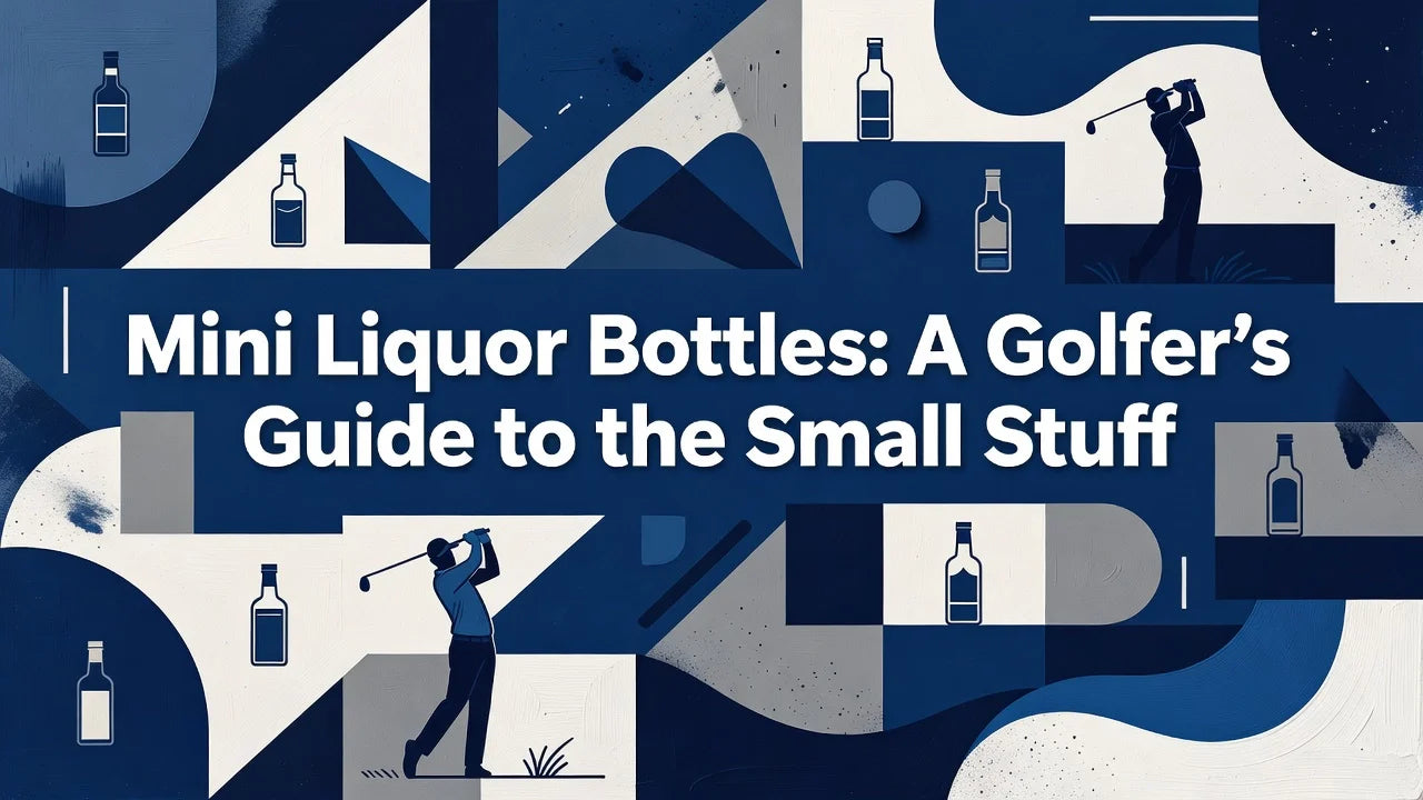 Professional header image for list-based article: Mini Liquor Bottles: A Golfer's Guide to the Small Stuff