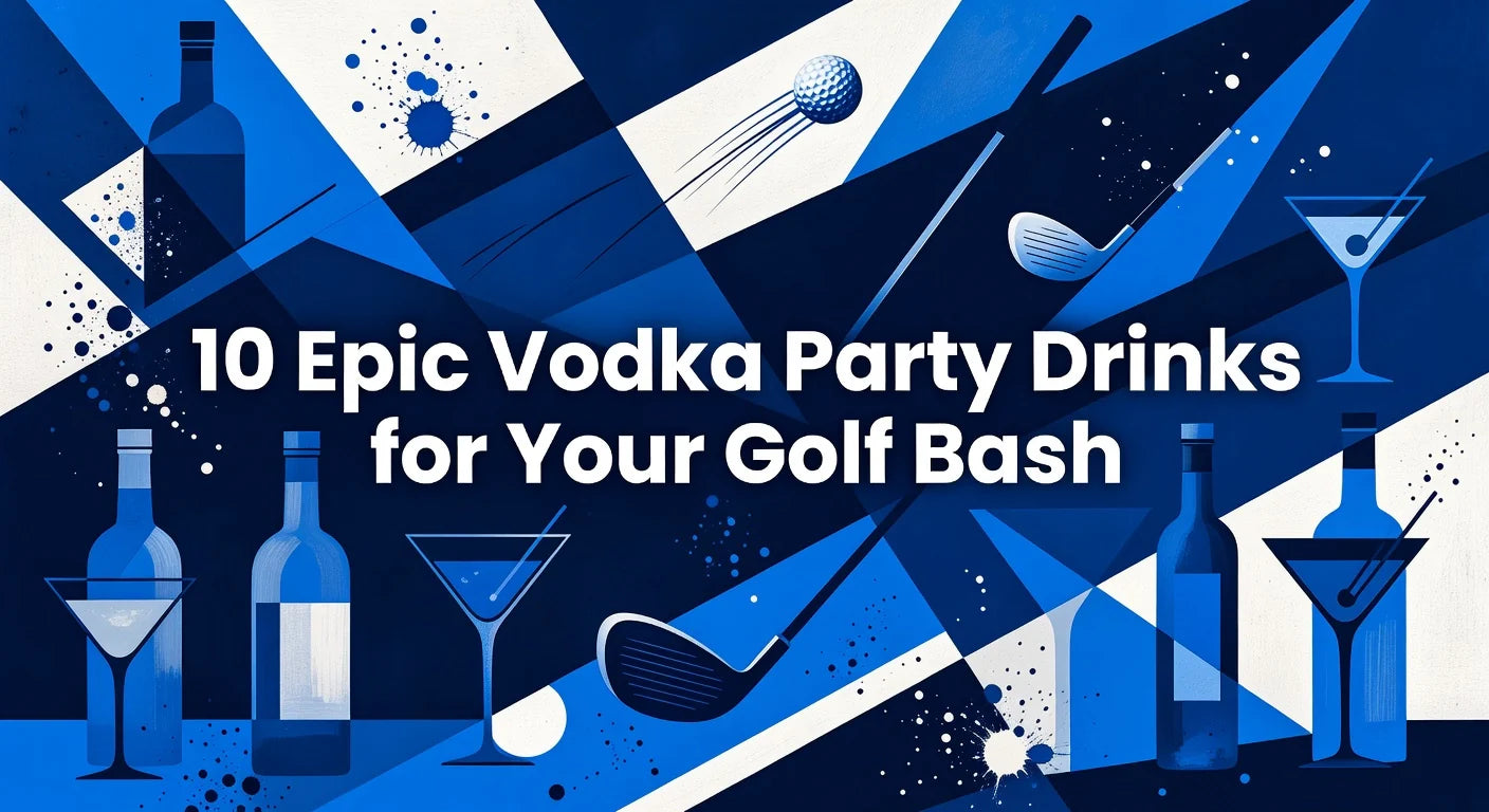 Professional header image for list-based article: 10 Epic Vodka Party Drinks for Your Golf Bash