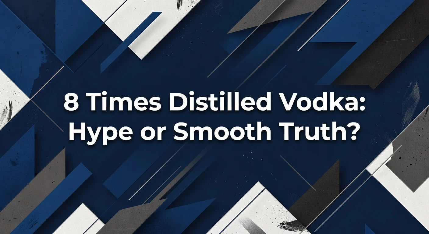 Professional header image for comparison analysis: 8 Times Distilled Vodka: Hype or Smooth Truth?