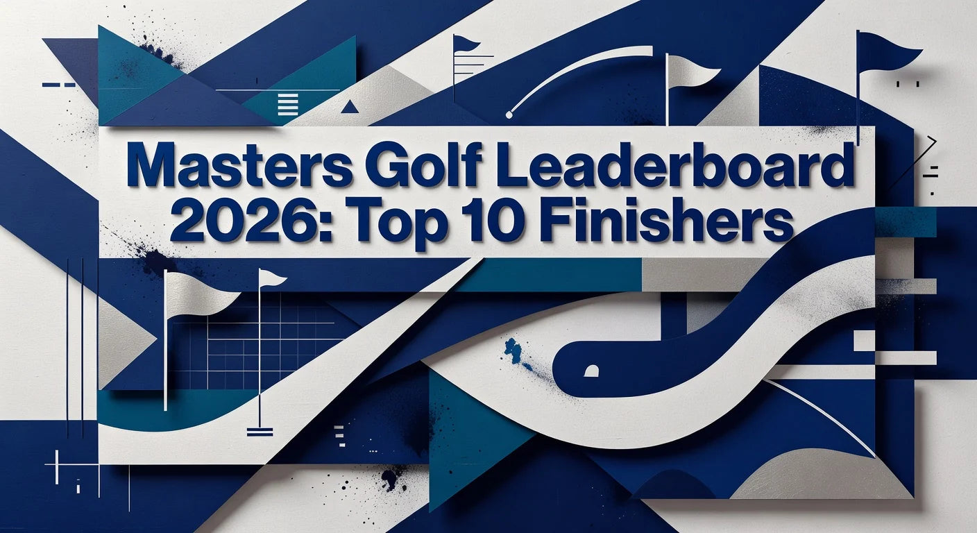 Professional header image for list-based article: Masters Golf Leaderboard 2026: Top 10 Finishers